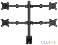 Кронштейн для 4-х мониторов onkron/ 10-32" макс. 100*100, струбцина, наклон -85?+90?