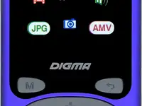 Плеер hi-fi flash digma b4 8gb синий/1.8"/fm/microsdhc