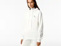 Женская толстовка lacoste regular fit из хлопкового флиса