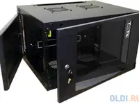 Шкаф настенный 15u lanmaster twt-cbwng-15u-6x4-bk 550x450mm черный 60кг
