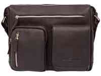 Мужская кожаная сумка через плечо clapton brown
