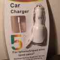 Автомобильное зарядное устройство iphone 5 ipad mini ipod зарядка, фотография 3