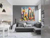 Интерьерная картина ручной работы. Декор на стену. Абстракция, фотография 2