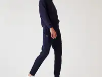 Мужские теннисные спортивные штаны lacoste sport из хлопкового флиса