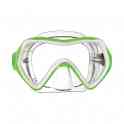 Маска для плавания mares comet, для детей - ц.обт.прозрачный, ц.р.бело-зелёный, фотография 2