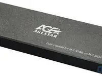 Внешний корпус ssd agestar 31ubvs6c nvme/sata алюминий черный m2 2280 м