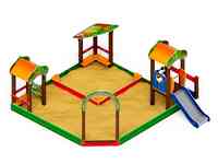 Песочный дворик полянка с горкой ио 6.16.01-01