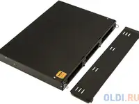 Hyperline fo-19v-1u-3xslt-w130h30-24un-bk бокс оптический универсальный 19" выдвижной, с полкой