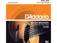 Струны для акустических гитар d'addario ej10
