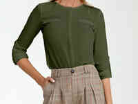 Блуза цвета хаки