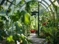 Теплица дачная из поликарбоната, фотография 3