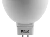 Лампа gauss led elementary 13527  mr16 gu5.3 7w 4100k 1/10/100