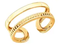 Кольцо sokolov из золочёного серебра