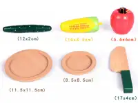 Игрушка детская оптом. Фрукты и овощи на магнитах, 17 предметов, фотография 8