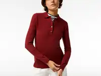 Женская приталенная рубашка-поло lacoste из эластичного хлопка