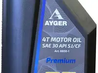 Ayger масло моторное минеральное для 4-тактных двигателей марки sae 30 api