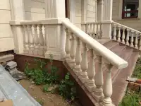 Продам каменные перила, тумбы, балюстрады на заказ. Мрамор, гранит, оникс, фотография 3