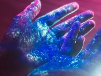 Светящиеся Краски Холи, светятся при уф лампах, фотография 3