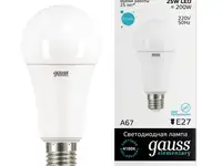 Лампа светодиодная груша gauss 25w 4100k матовая 73225 e27 25w 4100k