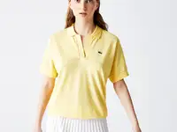 Женское поло lacoste  flowy pique loose fit