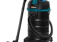 Строительный пылесос bort bss-1530 сухая влажная уборка чёрный