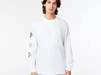 Мужская футболка lacoste regular fit с длинным рукавом