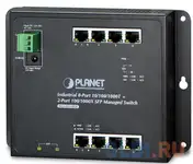 Ip30, ipv6/ipv4, 8-port 1000tp + 2-port 100/1000f sfp wall-mount managed ethernet