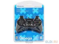 Геймпад проводной defender omega usb, 12 кнопок, 2 стика