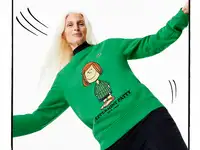 Женская толстовка lacoste x peanuts l!ve с круглым вырезом из органического