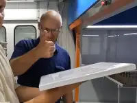 Покрасочная камера с ЧПУ для окрашивания фасадов и деталей мебели, фотография 6