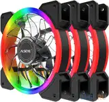 Crls-300ds 3pcs argb fan kit with controller,2pcs led strips,size:120*120*25mm,voltage:12v,current:0