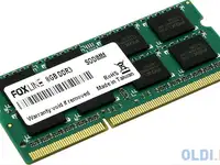 Оперативная память для ноутбука foxline fl1600d3s11l-8g so-dimm 8gb ddr3 1600mhz