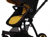 Коляска трансформер 3в1 новая  Belecoo X6 с автолюлькой. Экокожа, фотография 2