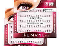 Накладные ресницы-пучки kiss i envy individual lashes, цвет kpe01c classic short black | черные (короткие)