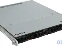 Серверный корпус 1u supermicro cse-813mftqc-r407cb 2 х 2400 вт чёрный