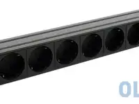 Gembird [max19-eh8-0] блок 8 евророзеток с защитой для 19". c14. max-19.