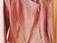 Новая кожаная женская куртка-косуха