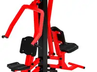 Тяга верхняя + жим от груди (красный) - уличный тренажер двойной