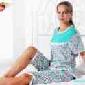 Пижама трикотажная с бриджами от производителя Ева
