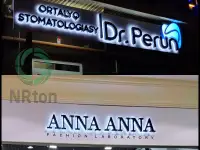 Световые буквы  контражур изготовление, монтаж., фотография 2