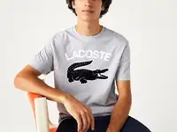 Мужская футболка lacoste regular fit xl с принтом