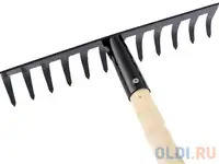 Грабли сибртех 61741  12-зубые 310мм с черенком прямые