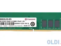 Оперативная память для компьютера transcend jm2666hlb-8g dimm 8gb ddr4 2666 mhz