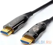 Кабель hdmi 40 м (high speed, metal gold,  optical) 8k
