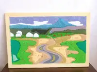 Панно, ручная работа, ковровая вышивка, фотография 7