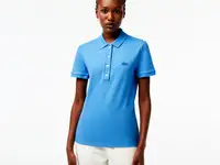 Женское поло lacoste slim fit из эластичного хлопка