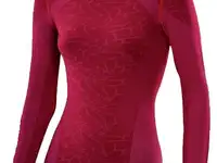 Термокофта loffler warm seamless la w's da. shirt transtex bordeaux