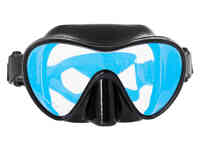 Маска подводная marlin frameless duo (черный силикон)  просветленные линзы black
