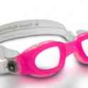 Очки для плавания aquasphere moby kid  new прозрачные линзы pink/white buckles