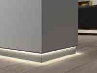 Плинтус алюминиевый Хром, Серебро, от Белого до Графита, фотография 9